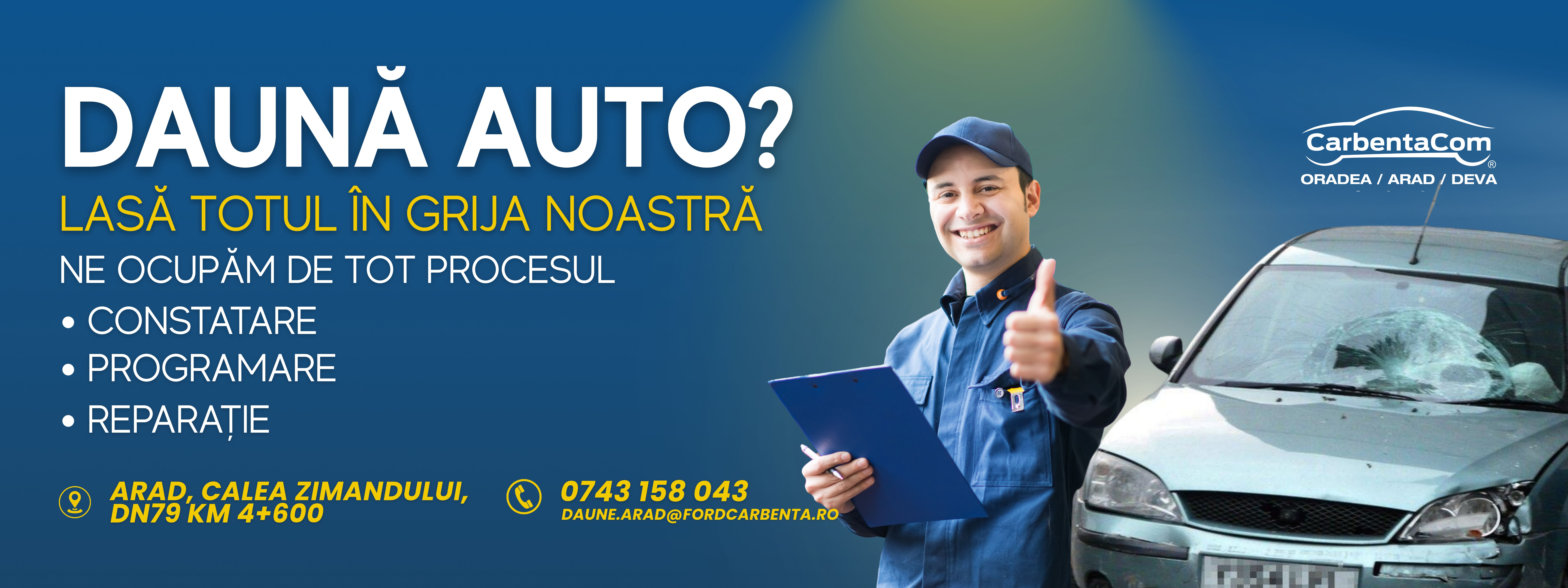 Banner Oferta campanie daune tinichigerie Site